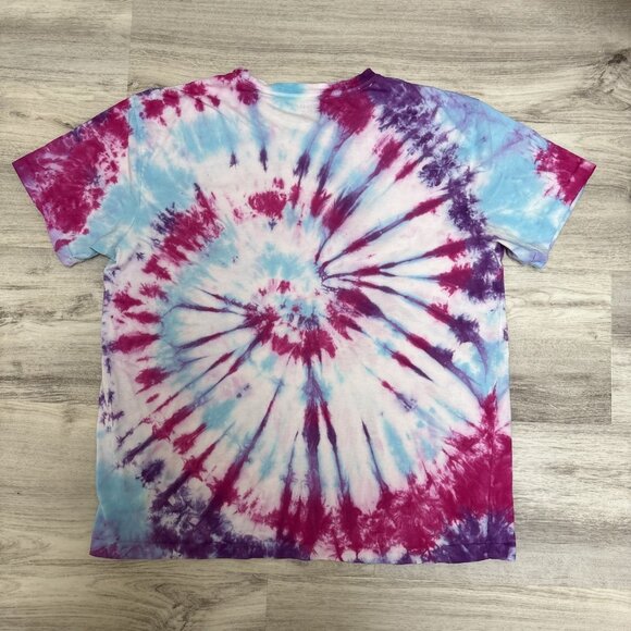 Vtg Polo Ralph Lauren Shirt Mens L Tie Dye Swirl Pony Tee Single Stitch Preppy - Picture 9 of 11